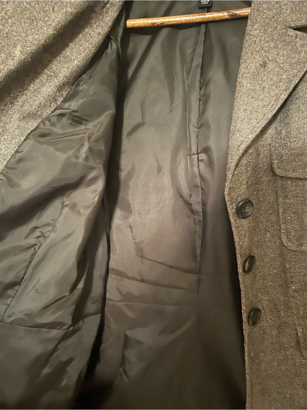 Mossimo Supply Co. Brown Wool-Blend Button Jacket - Picture 3 of 4